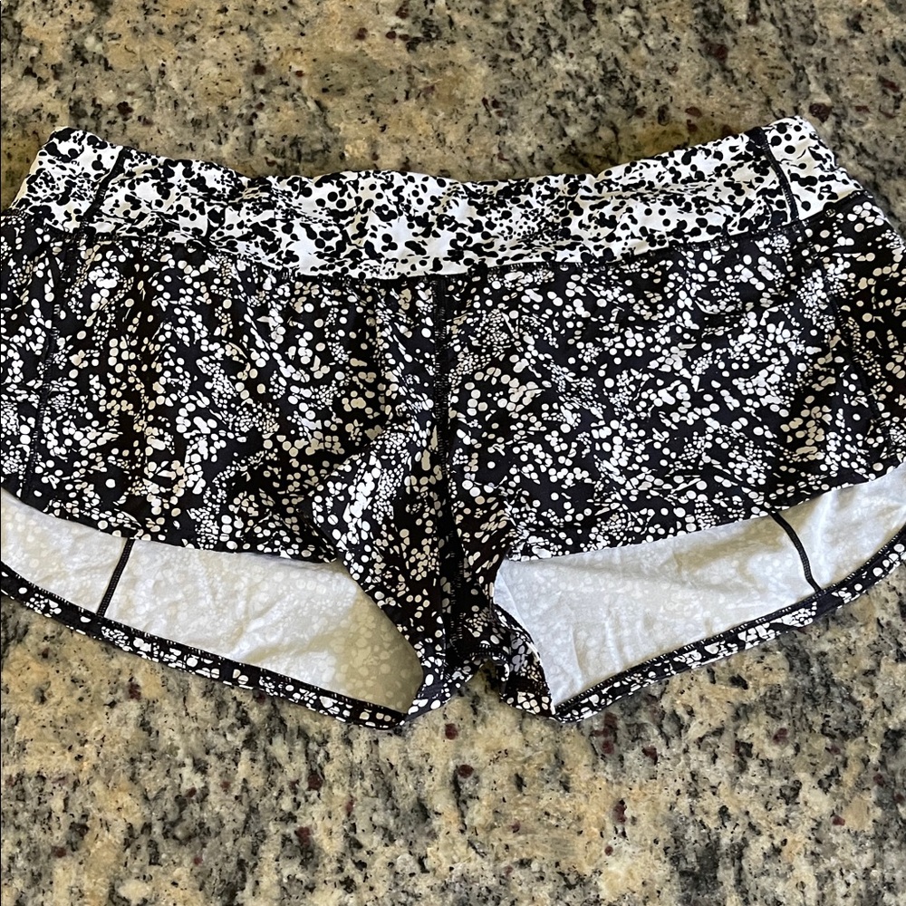 Lululemon Athletica Monochrome Speckled Athletic Shorts